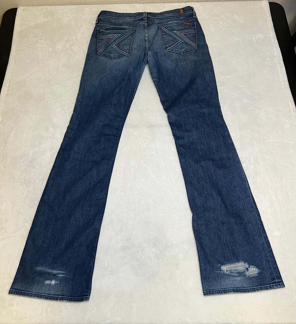7 For All Mankind Flynt Bootcut Jeans Size 30 - Picture 7 of 11
